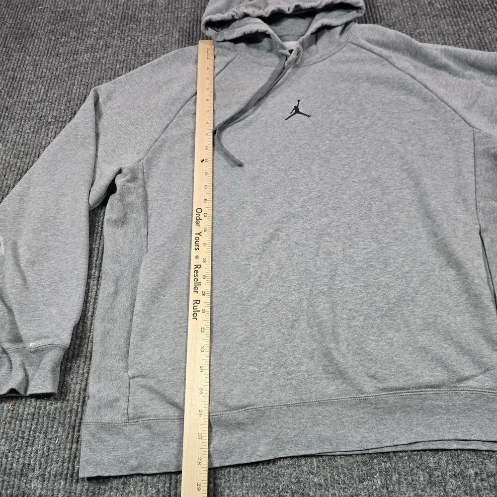 Jordan Hoodie Mens‎ XL Gray Dri-FIT Fleece Pullover Crossover Fleece dq7327-091